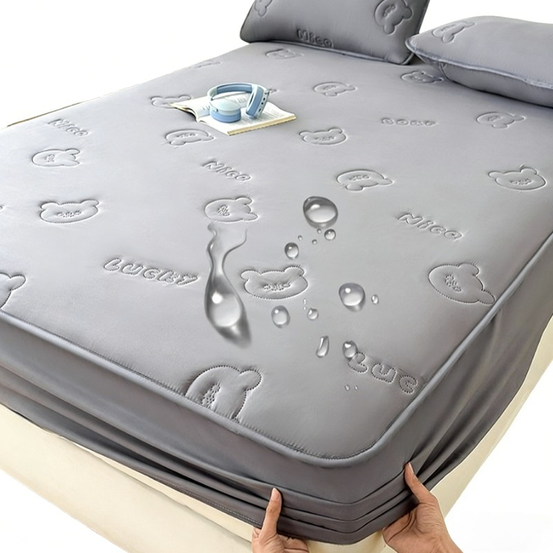 Mattress Pad Topper - Ultrasonic Quilted Queen Fitted Sheet Waterproof