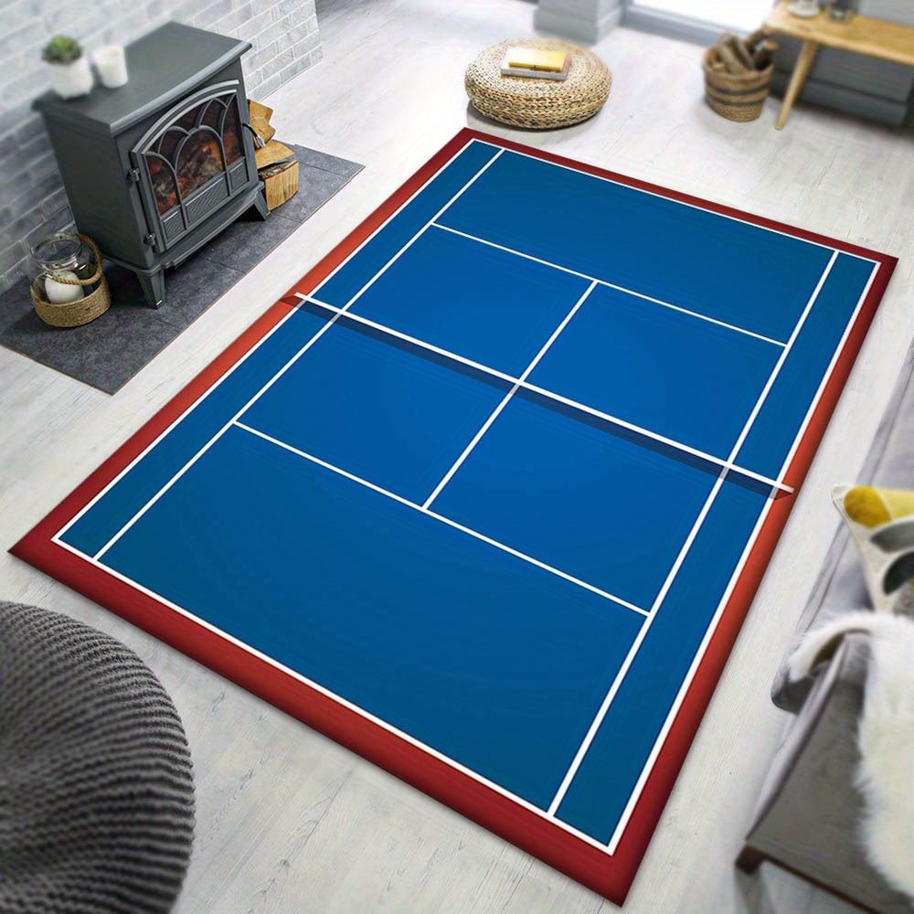 Home Textiles Designer - Tennis Court Design Area Rug Non