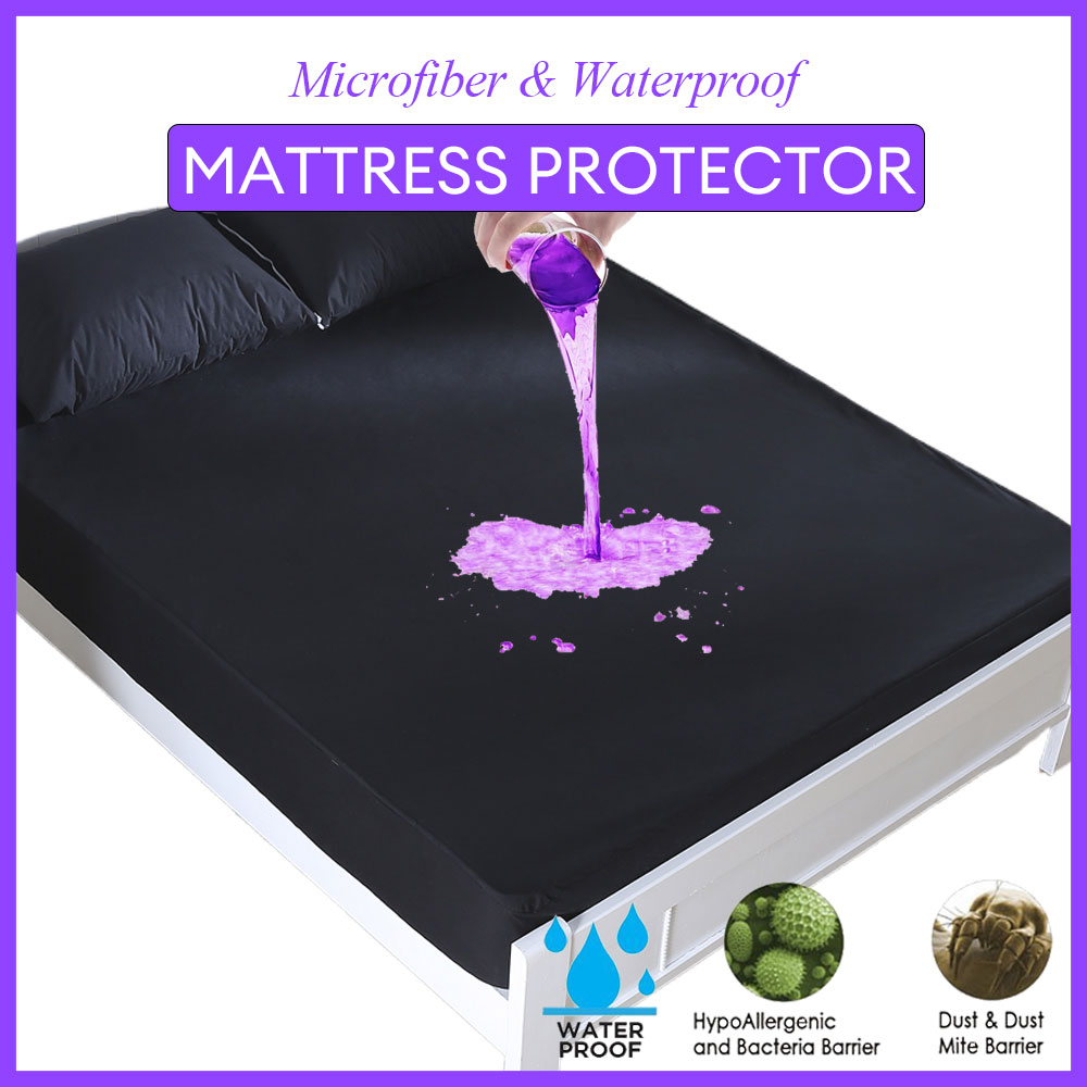 Solid Mattress Protector Water - Mattress Pad Topper ulasan dan harga