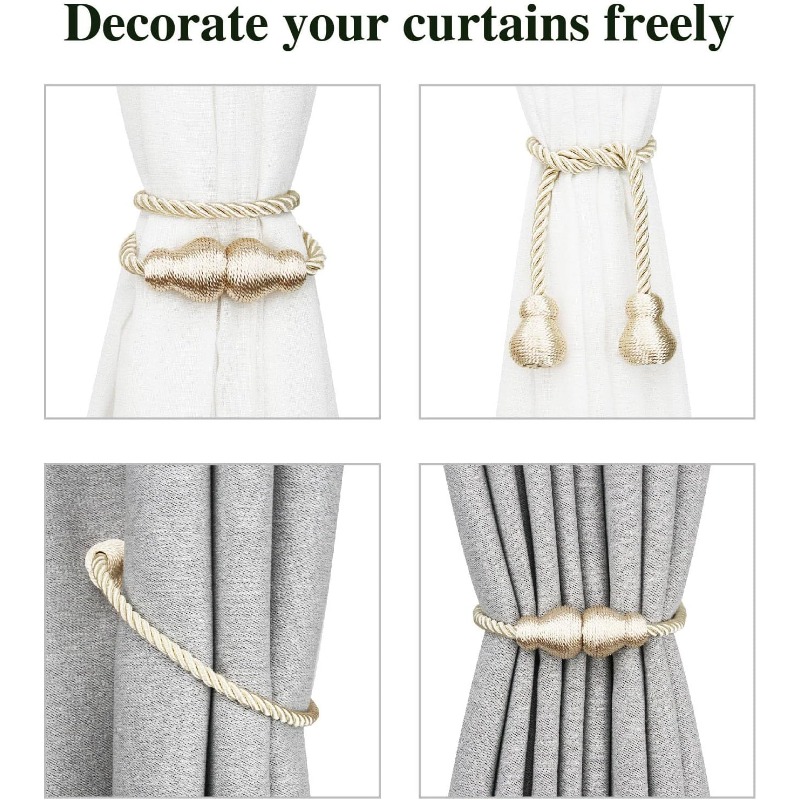 2pcs Magnetic Curtain Tiebacks - Xt Home Textiles ulasan dan harga