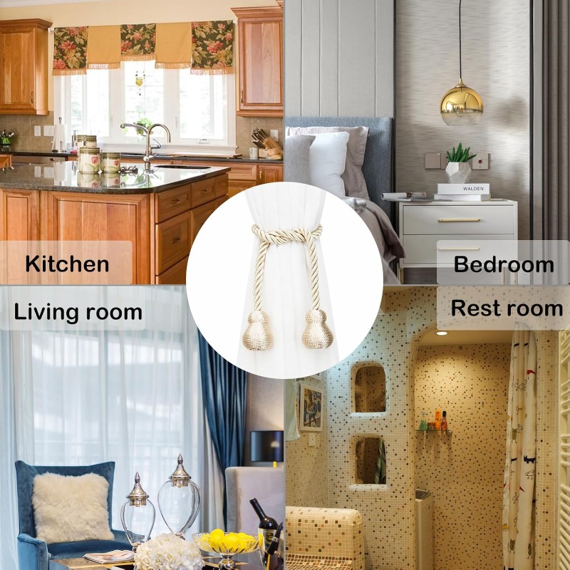 2pcs Magnetic Curtain Tiebacks - Xt Home Textiles ulasan dan harga