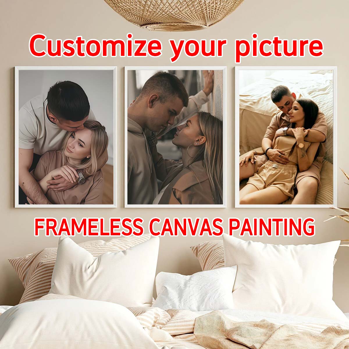 Triptych - 2D custom photo woo - Home Textiles Photos ulasan dan harga