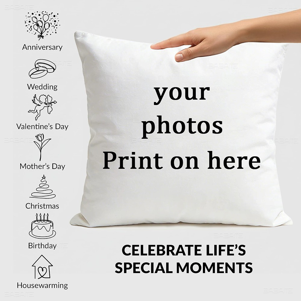 Custom Photo Print Pillow Cove - Home Textiles Photos ulasan dan harga