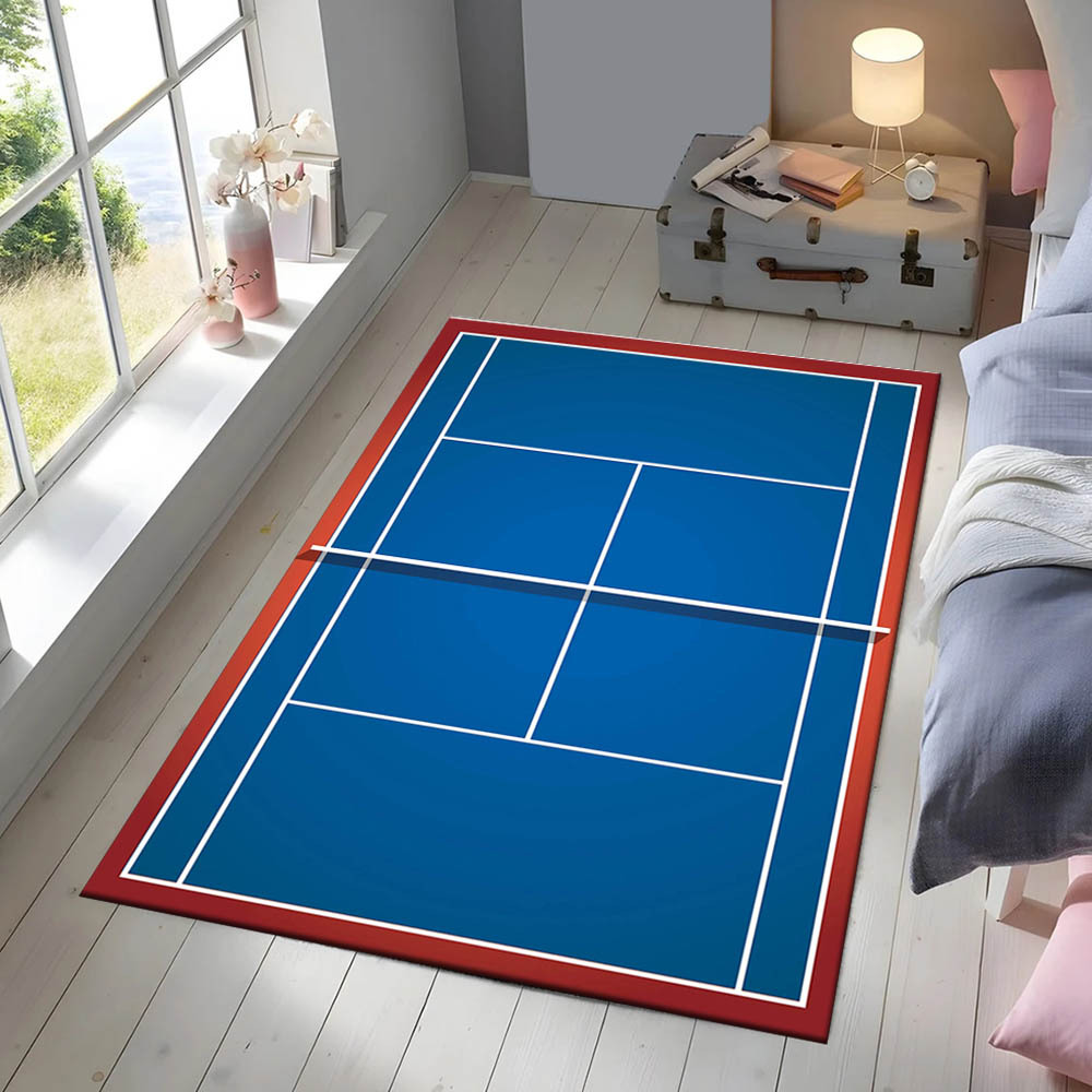Tennis Court Design Area Rug N - Home Textiles Designer ulasan dan harga