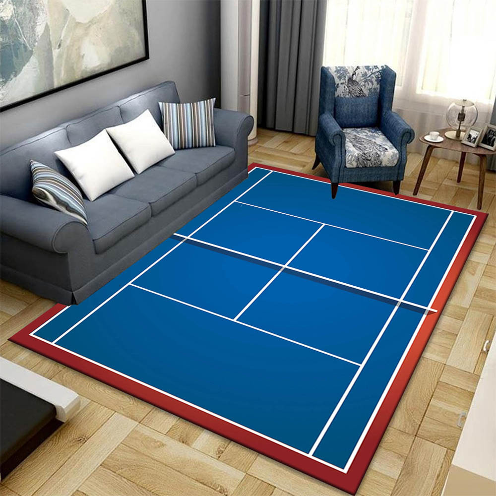 Tennis Court Design Area Rug N - Home Textiles Designer ulasan dan harga