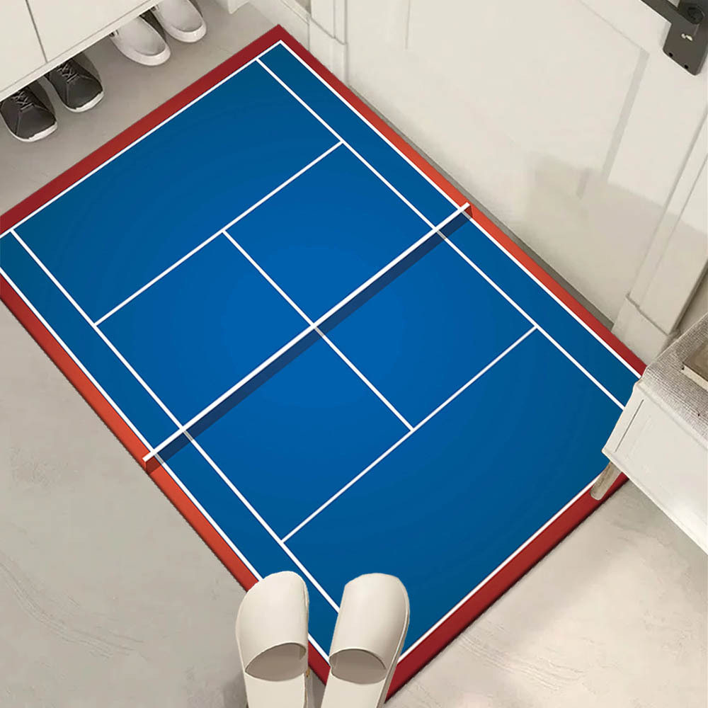 Tennis Court Design Area Rug N - Home Textiles Designer ulasan dan harga