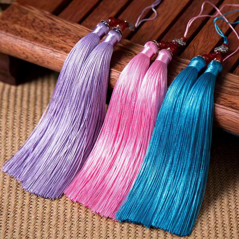 1/2Pcs 15cm Double Tassel Brus - Home Textiles Suppliers ulasan dan harga