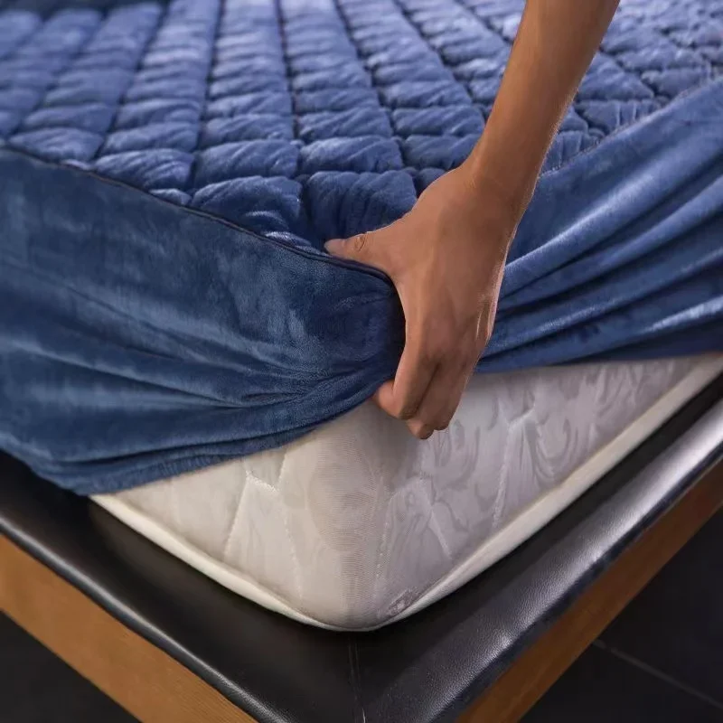 Crystal Velvet Thicken Quilted - Mattress Pad Topper ulasan dan harga