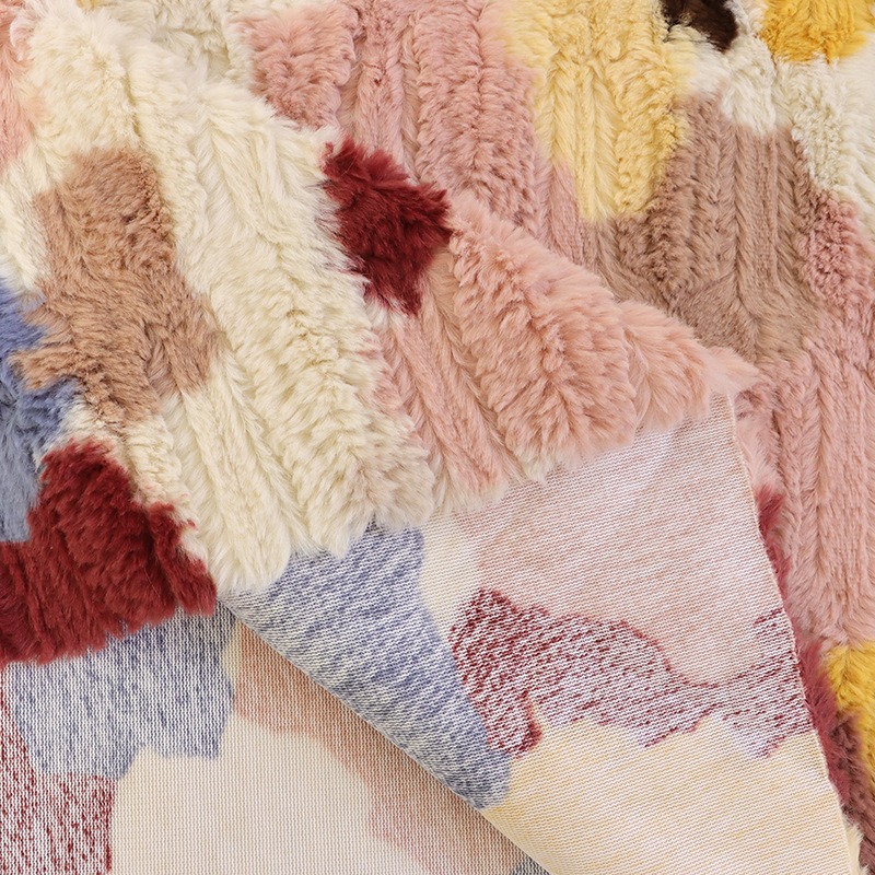 Jacquard Rabbit Fleece Brushed - Home Textiles Design ulasan dan harga