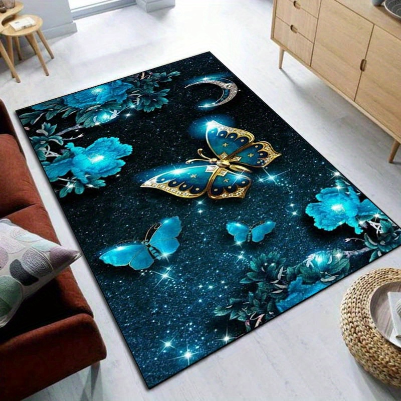 Stunning Blue Butterfly Galaxy - Home Textiles Design ulasan dan harga