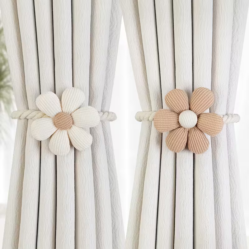 2pc Magnetic Floral Curtain Ti - Xt Home Textiles ulasan dan harga