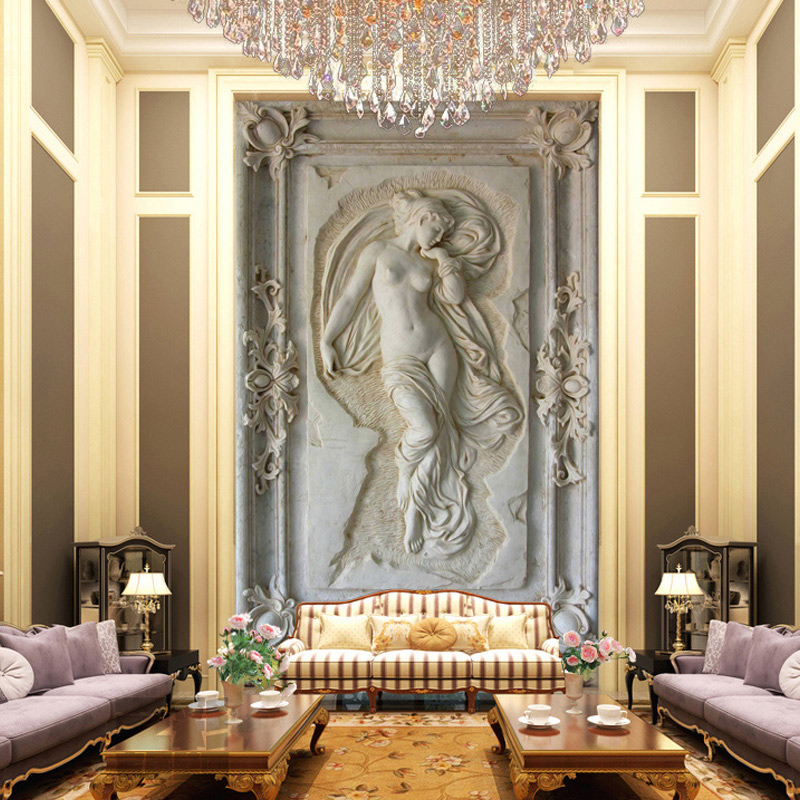 Custom Photo Wallpaper Europea - Home Textiles Photos ulasan dan harga