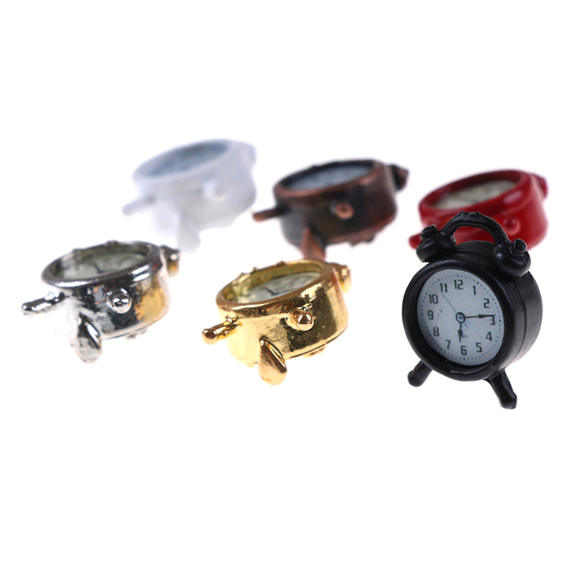 1pc 1:12 Metal Doll Alarm Cloc - Xt Home Textiles ulasan dan harga